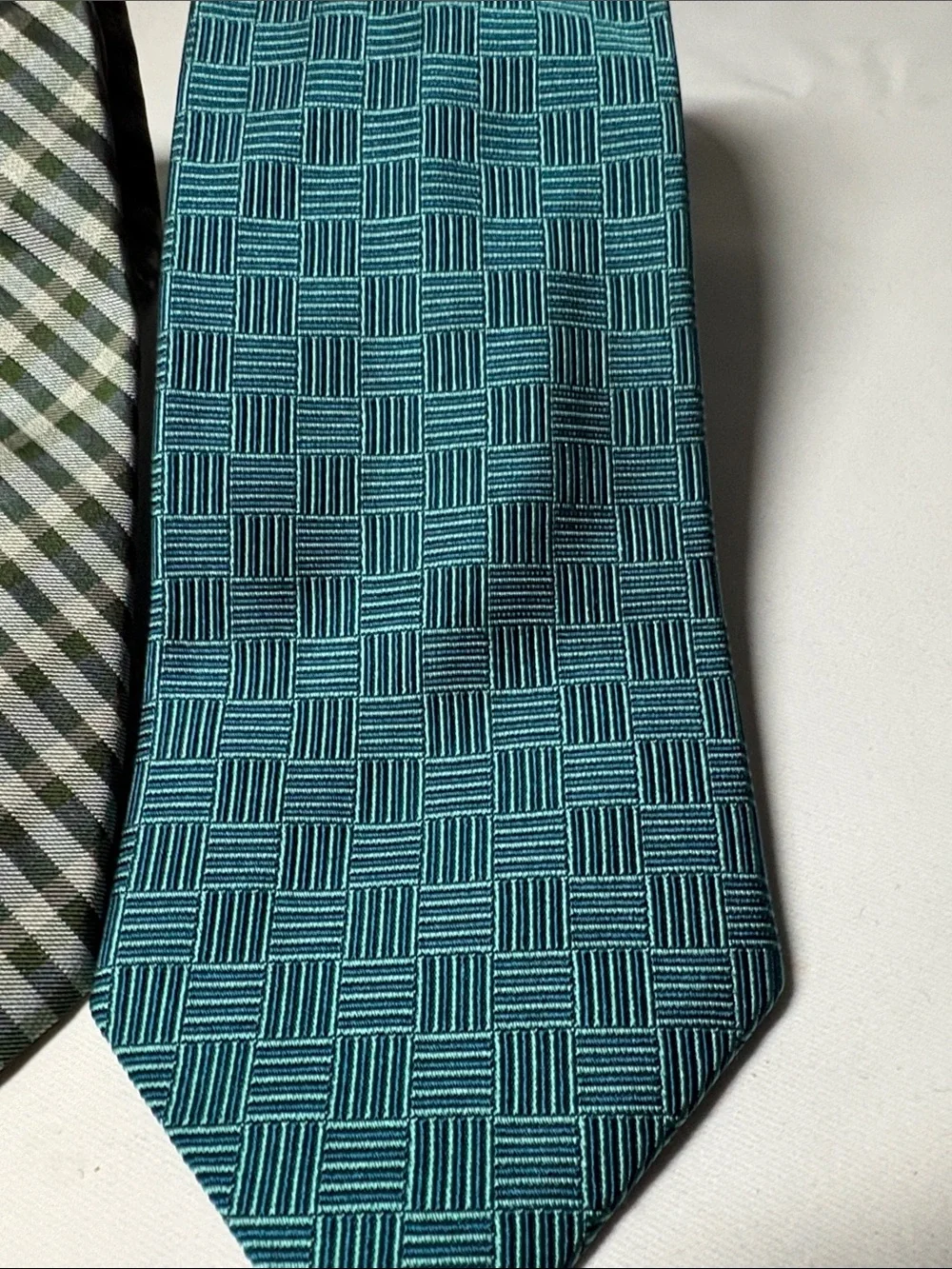 Brooks Brothers Makers Lot of 2 Green Silk Ties